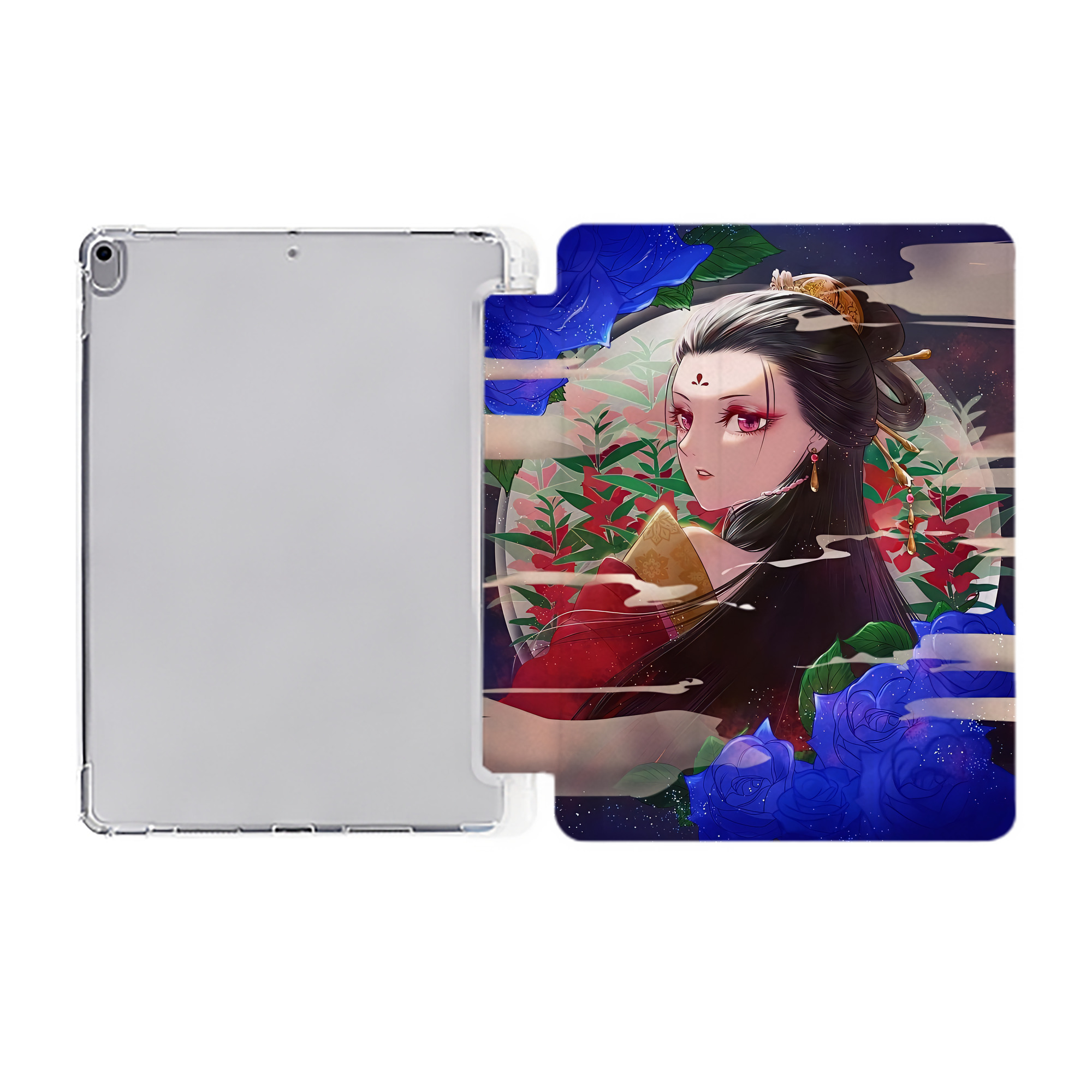 （画像用） 薬屋のひとりごと The Apothecary Diaries IPad ケース ペン収納付き 三つ折りスタンド PUレザー×シリコン 対応機種9.5/10.5/10.9インチ